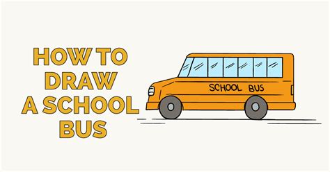 How To Draw A School Bus School Bus Drawing Bus Drawing Drawing | Images and Photos finder