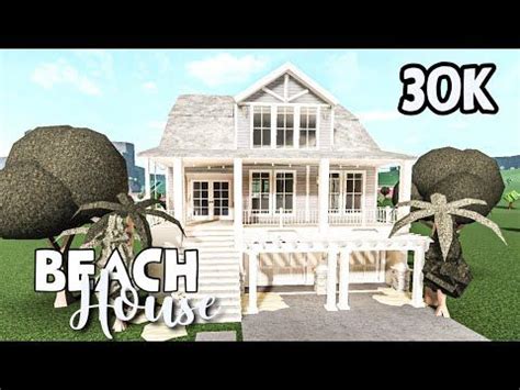 Beach House 30k Speedbuild Bloxburg | Summer beach house, Beach style house plans, Bloxburg ...