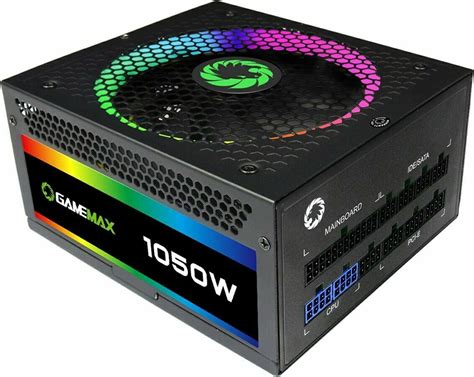 Game Max RGB 1050W 80 Plus Gold Modular Computer Power Supply PC PSU ...