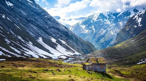 Image libre: vallée, paysage, montagne, nature, neige, ciel bleu, herbe, extérieur