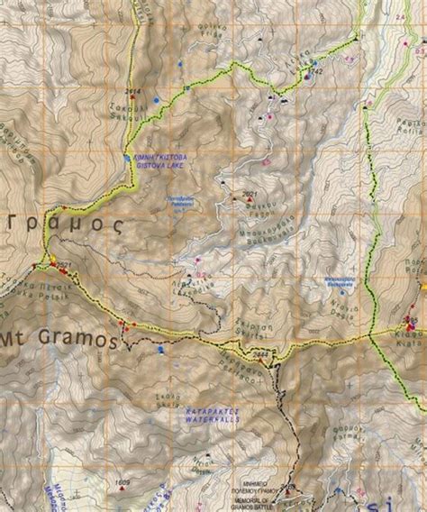 Gramos, Smolikas, Voio, Vasilitsa – Hiking map 1:40’000 – Piz Buch & Berg