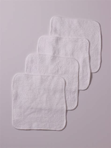 Wash Cloth White (4-pack) - Swaddle Of Joy