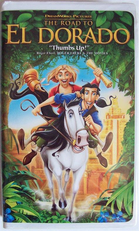 THE ROAD TO EL DORADO Animated Family Video VHS 2000 EXCELLENT Tested ...