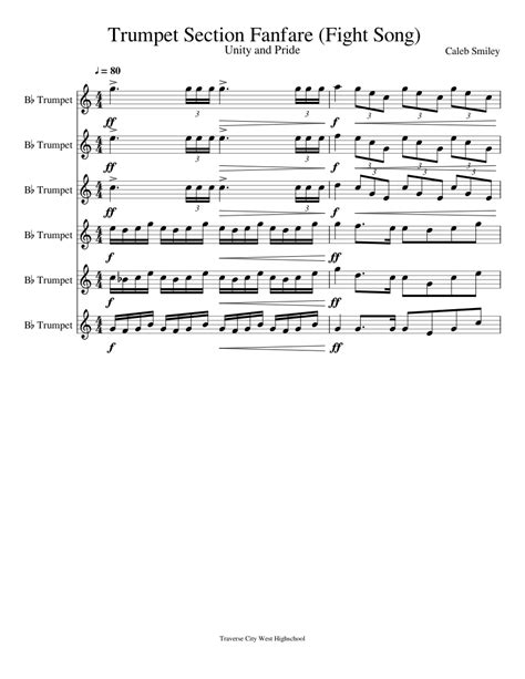 Trumpet Fanfare sheet music for Trumpet download free in PDF or MIDI