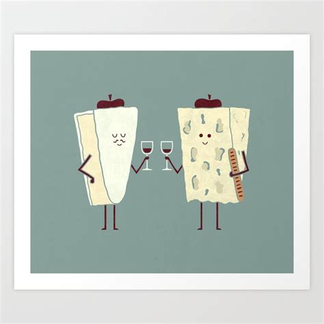 Frencheese Art Print by Teo Zirinis | Society6