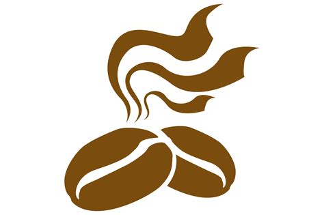 Hot Coffee Bean Logo On Transparent Background 24034987 PNG