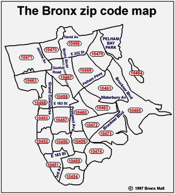 BRONX MALL - Community Life - Zip Code List - Bronx NY