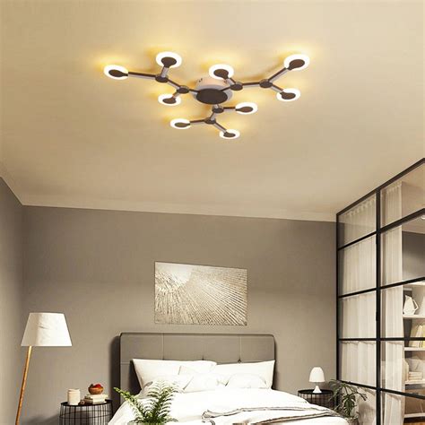 9 heads acrylic led ceiling light pendant lamp hallway bedroom dimmable ...