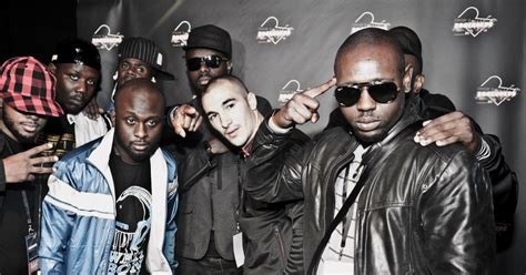 Le groupe Sexion d'assaut lors du concert Orange RockCorps au Zénith à Paris, le 5 octobre 2010 ...