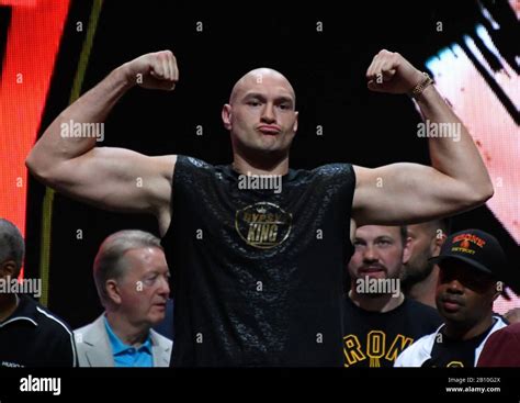 Tyson fury wilder vegas weigh in hi-res stock photography and images ...