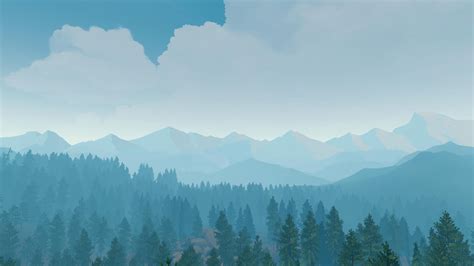 Firewatch : Blue Skies,Blue Mountains. by Nitromonteiro on DeviantArt