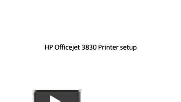 PPT – HP Officejet 3830 Printer Setup PowerPoint presentation | free to download - id: 8fbb2b-OWQ0M