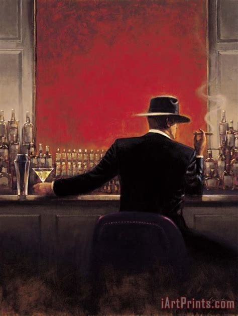 brent lynch Cigar Bar painting - Cigar Bar print for sale