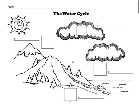 13 Best Images of The Water Cycle Worksheet Answers - Blank Water Cycle Diagram Worksheet, Blank ...