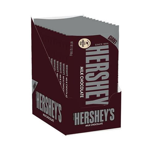 Buy HERSHEY'S Chocolate Candy Bar, Giant (Pack of 12) Online at desertcartINDIA