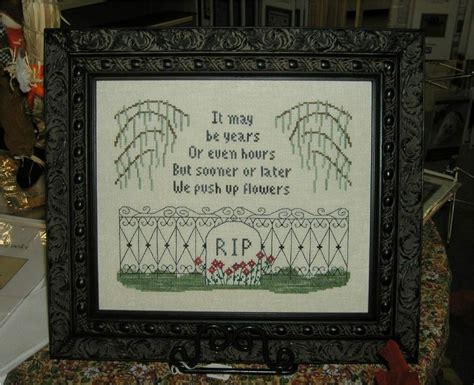 RIP Tombstone Cross Stitch Pattern | Etsy