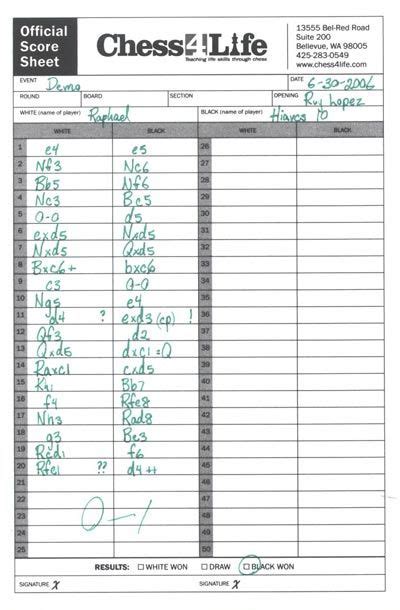 Free chess score sheet xlsx 14kb 1 page s – Artofit