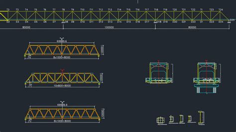 Steel Truss Bridge Free Drawing