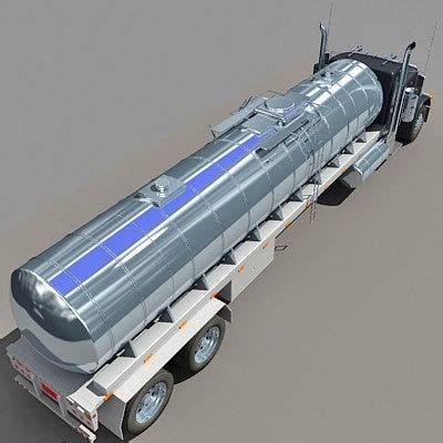 3D American Peterbilt Tanker Truck Model – 3D Horse