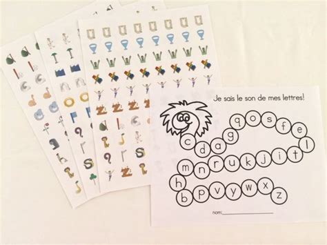 Stickers - French - Itchy's Alphabet