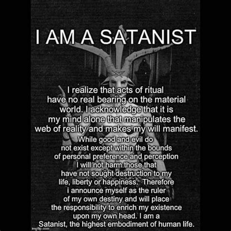 interesting to say the least Spiritual Satanism, Laveyan Satanism ...