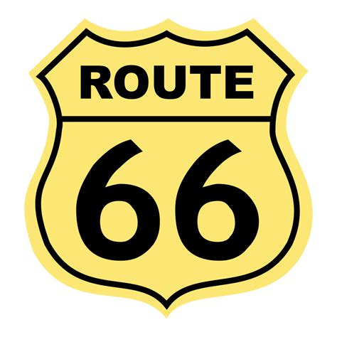 Route 66 Logo Png Transparent & Svg Vector Png Clear Background