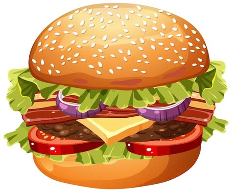 Plain Hamburger Clip Art