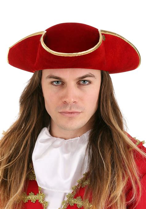 Adult Red Rum Pirate Costume Hat