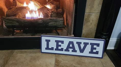 Leave Sign - Etsy