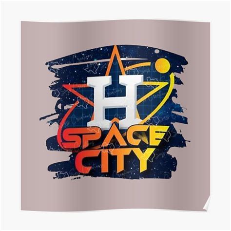 "Astros Space City" Poster for Sale by anystail | Redbubble