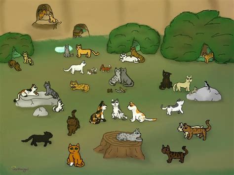 thunderclan camp by darkangel1236 on DeviantArt | Warrior cats art ...