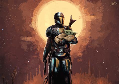 壁纸 : 星球大战, The Mandalorian, Grogu, The Mandalorian Character 1920x1358 ...