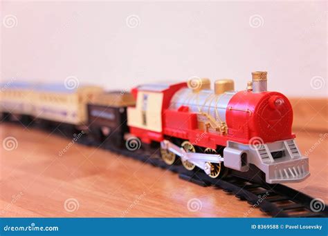 Red toy train stock photo. Image of trip, blur, railroads - 8369588