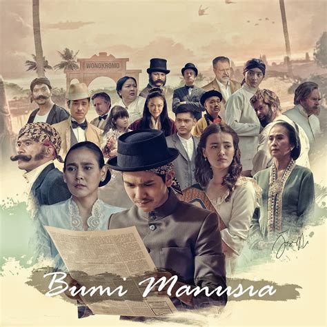 Poster to introduce character from Bumi Manusia Movie on Behance