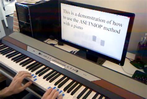 ASETNIOP Chorded Typing With A Piano Keyboard | Hackaday