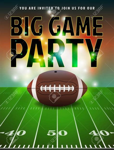 Super Bowl Party Invitations Templates Free - Printable Word Searches