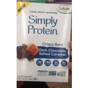 Simply Protein Crispy Bars, Dark Chocolate Salted Caramel: Calories ...