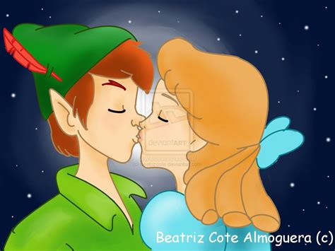 Peter pan and Wendy Kiss by beatrizcote.deviantart.com on @deviantART ...