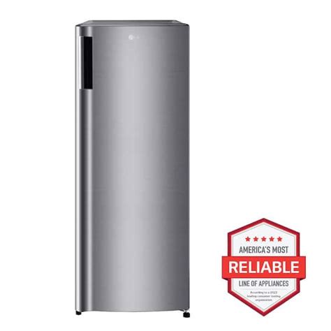 LG 20.63 in. W. 6 cu. ft. Single Door Top Freezer Refrigerator with Inverter Compressor & Pocket ...