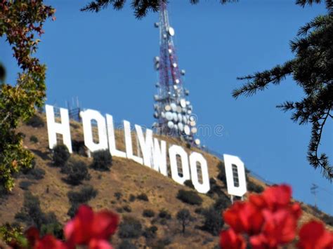 Hollywood Sign in the Hills Editorial Stock Photo - Image of california ...