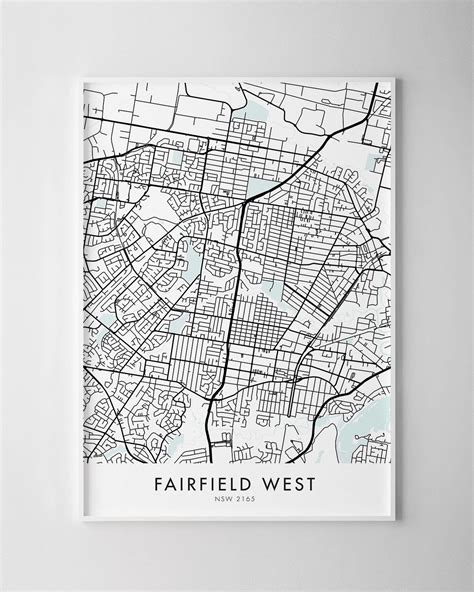 Sydney – Fairfield West Map Print - Chelsea Chelsea