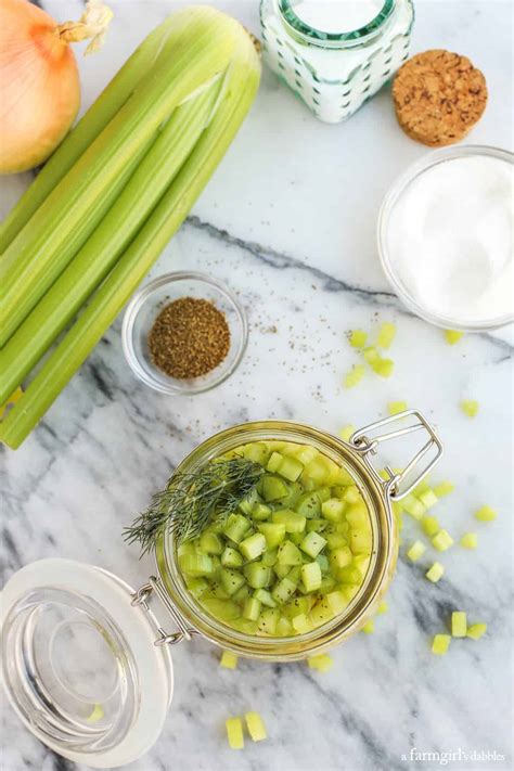 Quick Pickled Celery - A Farmgirl's Dabbles