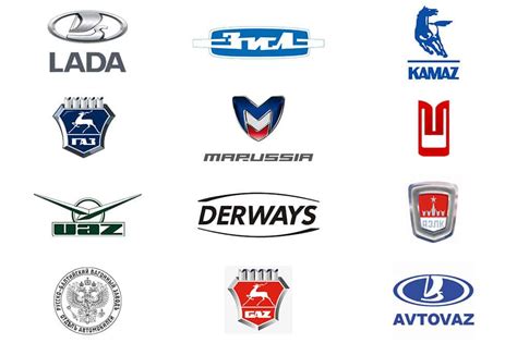 Russian Car Brands Names - List And Logos Of Russian Cars