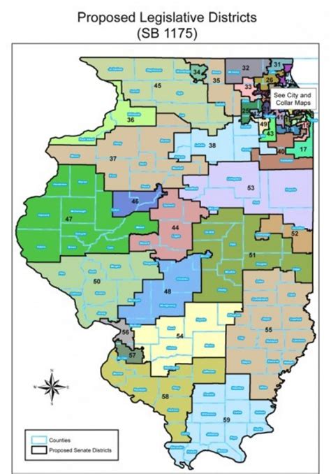 Illinois State Senate District Map - Printable Map