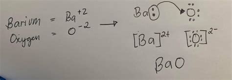 Barium oxide lewis dot structure and formula - Brainly.ph