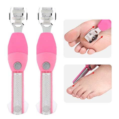 Hilitand Dead Skin Removal Tool, Pedicure Tool Multi‑Functional Foot File, Double Head Remove ...