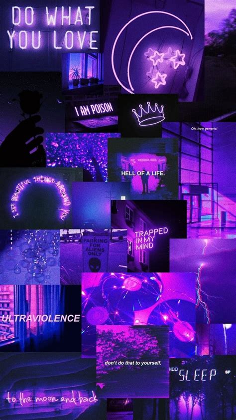 Neon Purple Aesthetic Wallpaper