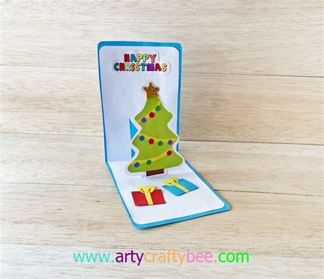 Best 3D Christmas Pop Up Card - Arty Crafty Bee