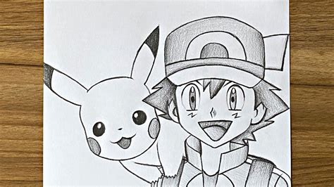 Pokemon Pikachu And Ash Drawings