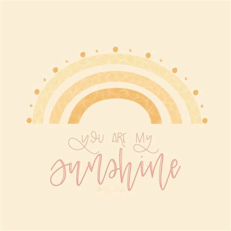 You are my sunshine ☀️ 🌈 #handlettering #byleftyscript